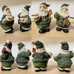 サンタクロース　キャンドル　置きもの　アンティーク　クリスマスの画像