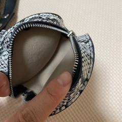 スマホショルダーバッグ　クロコダイル　黒　3連リング　ミニ財布　ミニポーチの画像