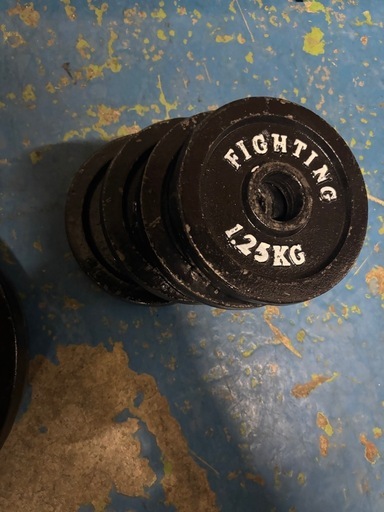 【1/4販売済KI】FIGHTING ROAD バーベル トレーニング器具 ファイティングロード 25K 北TO1