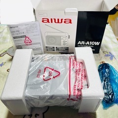 aiwa AM/FMラジオ AR-A10W 電池無しならお値下げしますの画像