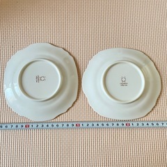 白いお皿　金縁　２枚　ケーキ皿　デザート皿の画像