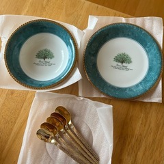 未使用デザート皿セット5組の画像