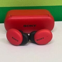 SONY ソニー ワイヤレスイヤホン WF-H800 レッド 【通電確認済】の画像