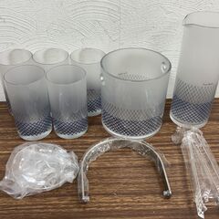 【お売りします】未使用 佐々木硝子 Pierre cardin ピエールカルダン 水割りセット アイスペール 水差し グラスの画像
