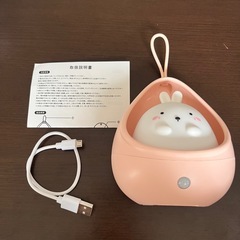 うさぎ型 ナイトライト 間接照明 ベッドサイドランプ 授乳ライト センサーライトの画像