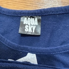 ⑥青タンクトップ&ホワイトレース　Mサイズの画像