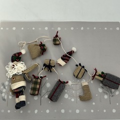 クリスマス飾り まとめセット サンタ 吊るし飾り フェルト小物の画像