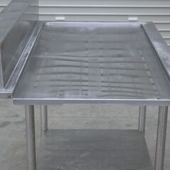 ≪zyt2557ジ≫ マルゼン ステンレス製 ソイルドテーブル 幅110cm 奥行70cm 食洗機用作業台/業務用/中古厨房機器/宮城県仙台市 71029-01の画像