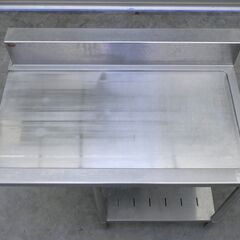 ≪zyt2557ジ≫ マルゼン ステンレス製 ソイルドテーブル 幅110cm 奥行70cm 食洗機用作業台/業務用/中古厨房機器/宮城県仙台市 71029-01の画像
