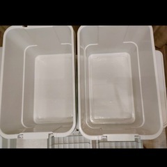 無印良品 ポリプロピレン頑丈収納ボックス・大 4個セットの画像