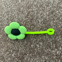 【新品・未使用】パワーパフガールズ バターカップ ストローキャップ シリコン製 ストローカバーの画像