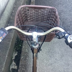 732  パナソニック新機種電動アシスト自転車viviTX26インチブラウンボディーの画像