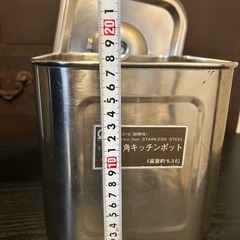 角キッチンポット　モリブデン18cm（容量約5､3ℓ）の画像