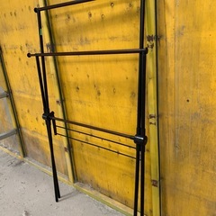 折りたたみ室内物干し　黒　茶の画像