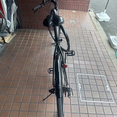 700ｃ　軽量アルミフレーム　6speed　LEDオートライト　フェンダー付き　ブラックの画像