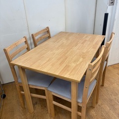 ジモティー特別価格🉐 N1170★ダイニング5点セット★ダイニングテーブル★テーブル★幅1100mmの画像