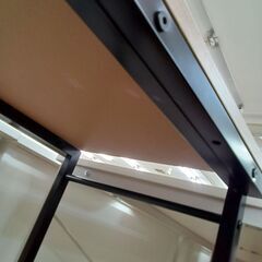 ★リユースのサカイつくば店★TK7269  収納棚付デスク アイボリー H101×D44×W100 クリーニング済みの画像