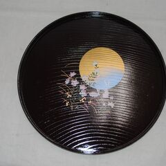 [1712] 月うさぎ 茶菓揃 菓子鉢 お盆 湯呑み 7点セット トレイ 兎の画像