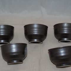 [1712] 月うさぎ 茶菓揃 菓子鉢 お盆 湯呑み 7点セット トレイ 兎の画像