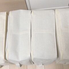 無印良品　ポリエステル綿麻混　ソフトボックス【4個セット】角型　小　３５×３５×１６ｃｍ　の画像