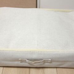 無印良品　ポリエステル綿麻混　ソフトボックス　衣装ケース約幅５９×奥行３９×高さ１８ｃｍ　の画像