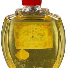 阿部製油所 昭和レトロ デッドストック 椿油 大島油 チラシ 元箱付 ガラス瓶 108ml アンティークの画像