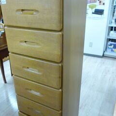 ジモティー割引🏷️【ジャングルジャングル 岸和田和泉インター店】7段チェスト ナチュラル 木製 和泉市 堺市 岸和田市 泉大津市 高石市 泉北郡忠岡町の画像