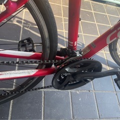 CANNONDALE キャノンデール自転車　クロスバイク　赤の画像