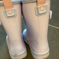 【キッズ】レインシューズ　薄紫　22cmの画像