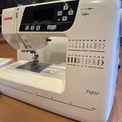 ミシン ジャノメ JN810 中古美品 足踏みコントローラー付 の画像