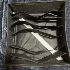 SHEIN ブラック7グリッド 衣類収納ケースの画像