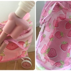 子供用ままごとベビーカー　折りたたみ式の画像