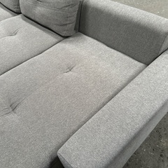 ソファー　グレー　シミありの画像