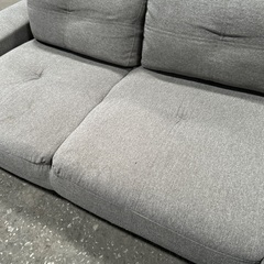 ソファー　グレー　シミありの画像