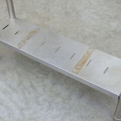 ≪zyt2558ジ≫ マルゼン ステンレス作業台 変形バックガード 幅86cm 天板奥行25cm 店舗/厨房/調理台/カウンター/中古厨房機器/宮城県仙台市 71029-02の画像