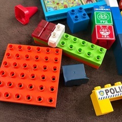 アンパンマンとパトカーブロックセットの画像