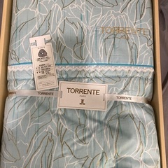 TORRENTE 羊毛肌掛け布団　2枚セット　ブルーの画像