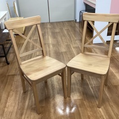 ダイニングチェア2脚セット【町田市再生家具】252327の画像