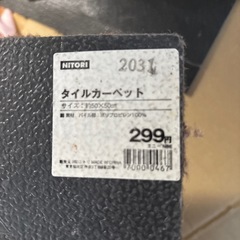 ニトリ・カインズタイルカーペット50✖️50の画像