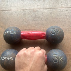 鉄アレイ3kg ダンベルの画像