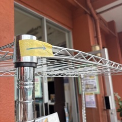 【スチールラック 4段】※一部歪みあり※クリーニング済み【管理番号11311】町の画像