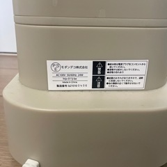 モダンデコ タワー型加湿器 ベージュ 6.5Lの画像