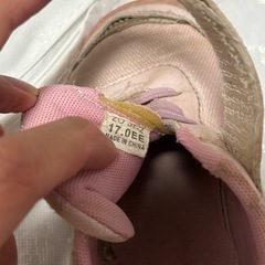 キティちゃん　ピンク　スニーカー　17cmの画像