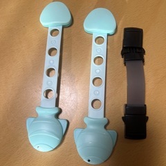 ベビーガード　キャビネットロック　黒5本+ミント2本の画像