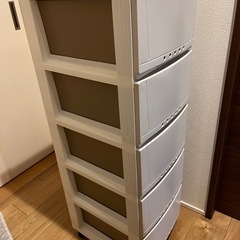 決定！！プラスチック　衣服収納　5だん段の画像