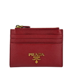 プラダ PRADA カードケース サフィアーノ コインケース 小銭入れ 1MC026 レッド系の画像