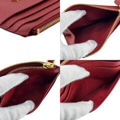 プラダ PRADA カードケース サフィアーノ コインケース 小銭入れ 1MC026 レッド系の画像