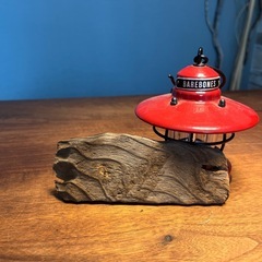 20 小穴の柄良し　古板　流木、天然物、インテリア、看板の画像