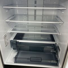 SHARP 6ドア 大型冷蔵庫 2023年製 429L 幅65cm 観音開き SJ-MF43M-H プラズマクラスター 自動製氷 ダークメタル シャープ 札幌市手稲区の画像