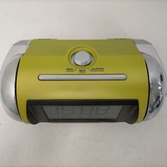 SEIKO スーパーライデン NR-523M 電波時計 大音量アラーム スヌーズ 温度湿度表示 目覚まし時計　251113-9Tの画像